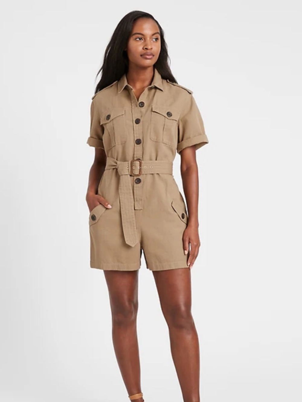 Archive Reissue Heritage Safari Belted Romper by Banana Republic 8 - Picture 3 of 11
